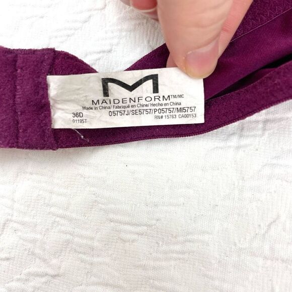 BUY 1 GET 1 FREE Maidenform 36d purple lace sexy comfortable bra - Picture 10 of 10